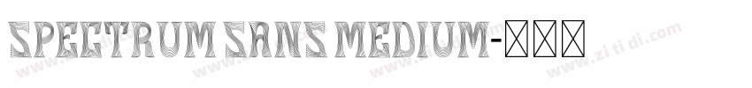 Spectrum Sans Medium字体转换